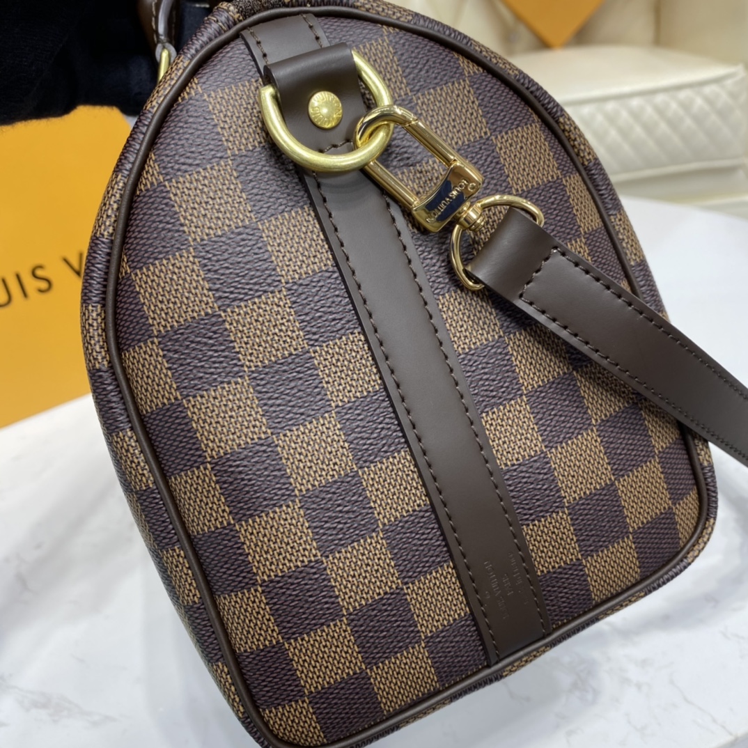 Louis Vuitton SPEEDY BANDOULIERE 25 Damier Ebene Handbag N41368 